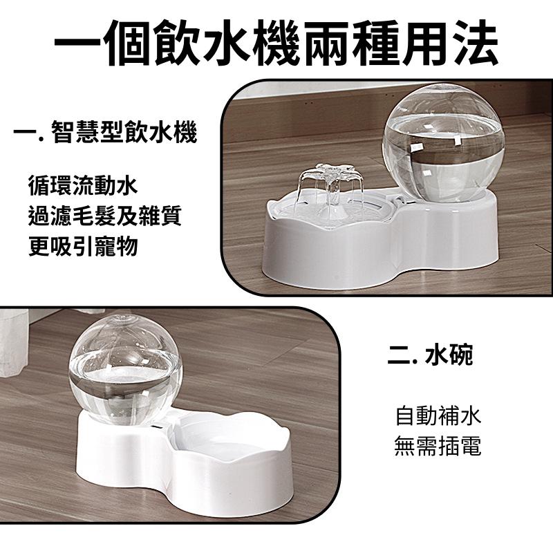 【🔥24H出貨】寵物飲水機 圓球飲水機 貓咪飲水機 狗飲水機 透明飲水機 大容量飲水機 循環過濾飲水機 智能感應飲水機-細節圖2