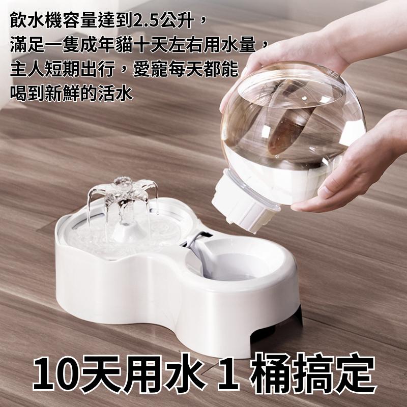 【🔥24H出貨】寵物飲水機 圓球飲水機 貓咪飲水機 狗飲水機 透明飲水機 大容量飲水機 循環過濾飲水機 智能感應飲水機-細節圖6