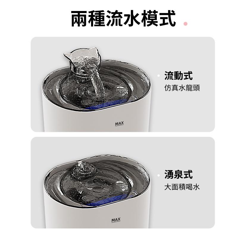 【🔥隔日到貨】貓頭寵物飲水機 貓咪飲水機 黑色寵物飲水機 簡約寵物飲水機 造型寵物飲水機 靜音寵物飲水機 好清理飲水機-細節圖2