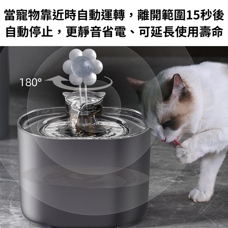 【🔥隔日到貨】貓頭寵物飲水機 貓咪飲水機 黑色寵物飲水機 簡約寵物飲水機 造型寵物飲水機 靜音寵物飲水機 好清理飲水機-細節圖4
