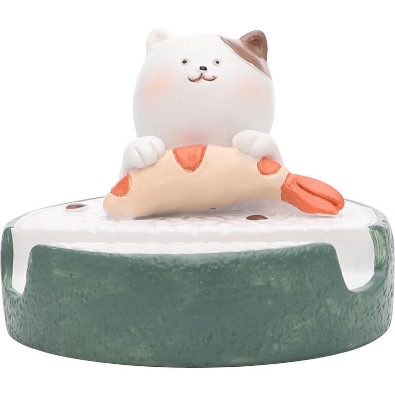 ［屋哇🔥台灣現貨］貓 壽司 馬卡龍 手機 iphone 手機架 卡通貓咪手機支架 壽司 西瓜 馬卡龍-細節圖3