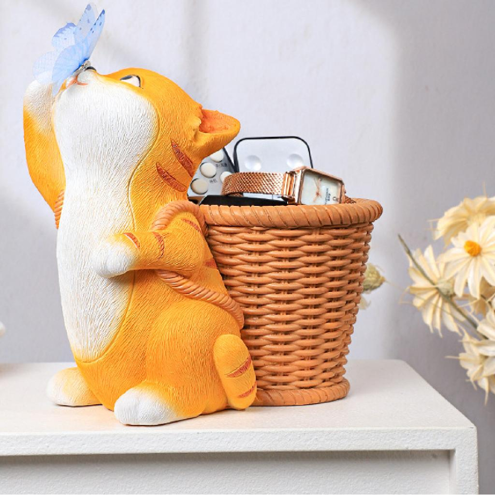 屋哇現貨 ✅可愛動物  兔子 兔兔 熊貓 貓 蝴蝶  烏龜 觀葉 多肉 花盆-細節圖2