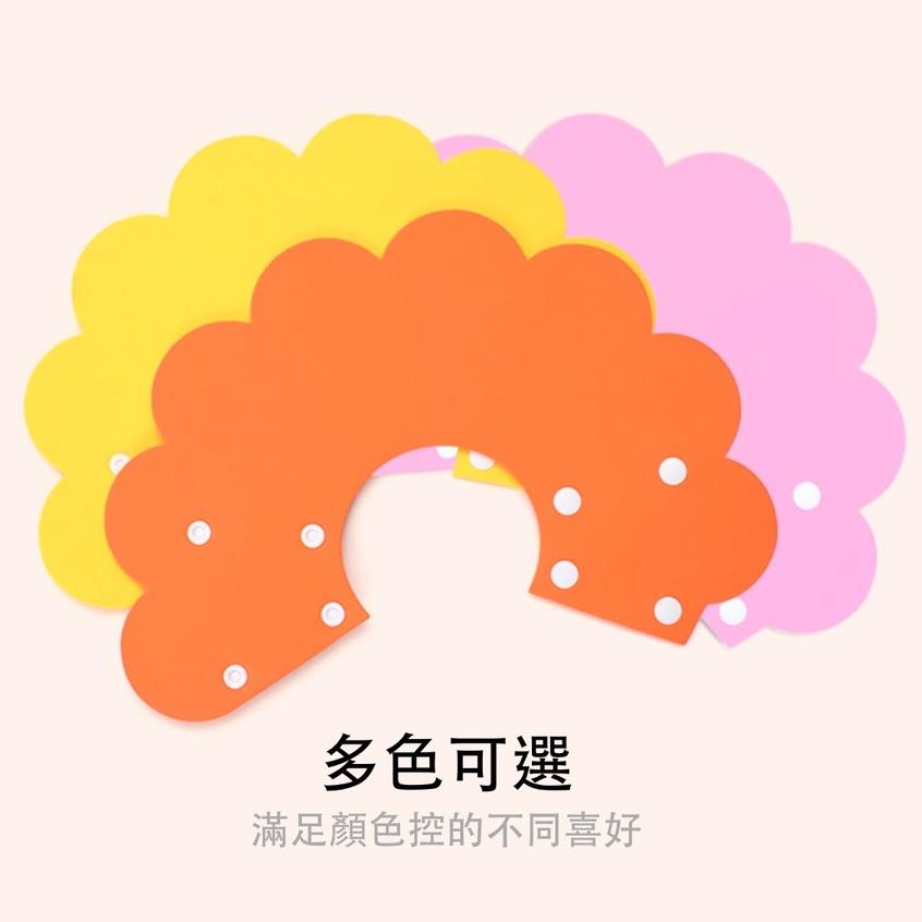 【屋哇☉現貨】 卡扣式 毛氈布  粉色 黃色 橘色 花朵 太陽花圈 頭套 寵物防舔 結紮 手術 細菌感染 眼睛-細節圖8