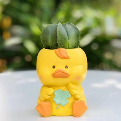 【屋哇🔥台灣現貨】柯基 企鵝  熊 豬 綿羊 雞 多肉花盆 2022新款 可愛動物 造型 ins風 田園 卡通盆栽 花器-細節圖7