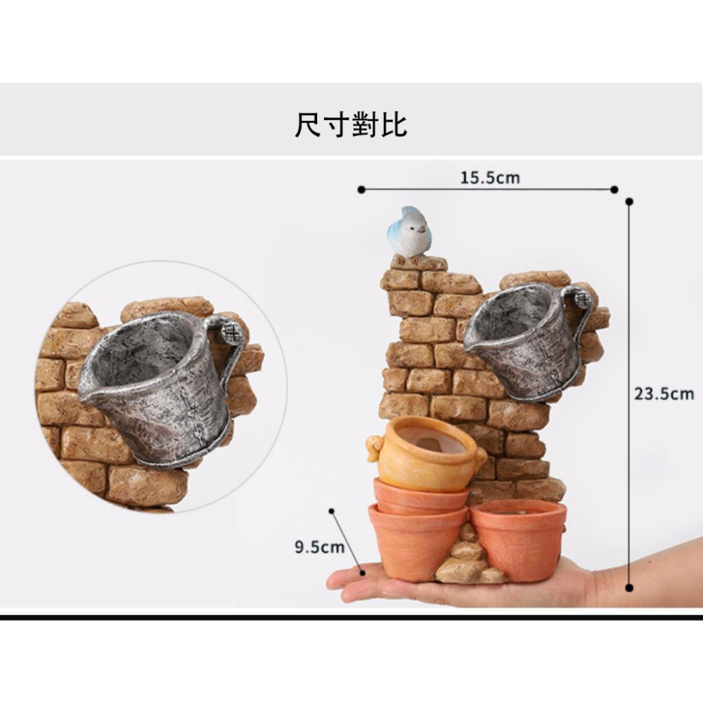【屋哇🔥台灣現貨】鄉村 創意 童話 復古 田園 多肉 觀葉 植物 花盆 盆栽-細節圖5