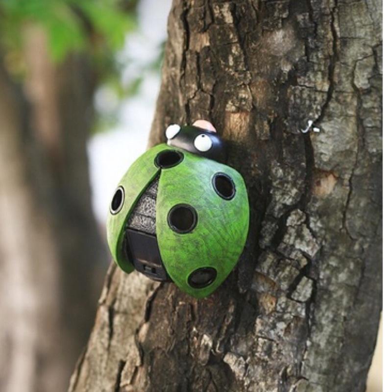 【屋哇🔥台灣現貨】七星 瓢蟲 太陽能 太陽能燈 擺件 戶外園林 花園別墅 露台 陽台 庭院 夜光 甲蟲 裝飾 掛飾 燈-細節圖5