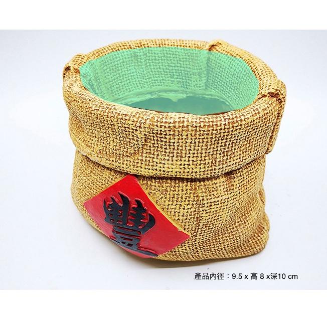 【屋哇🎃現貨】 豐字 麻布袋  花盆 花器 盆栽 多肉 觀葉 植物 辦公室盆栽 室內植物 DECO 福氣 財運 發財-細節圖5