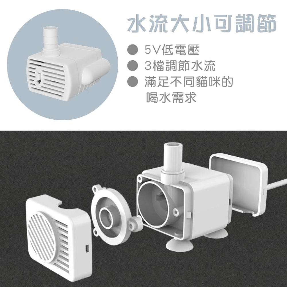 【🔥隔日到貨】透明好清理 寵物飲水機 智能感應 貓喝水器 貓咪飲水機 寵物 貓飲水機 貓 貓咪喝水 貓碗 自動飲水機-細節圖7