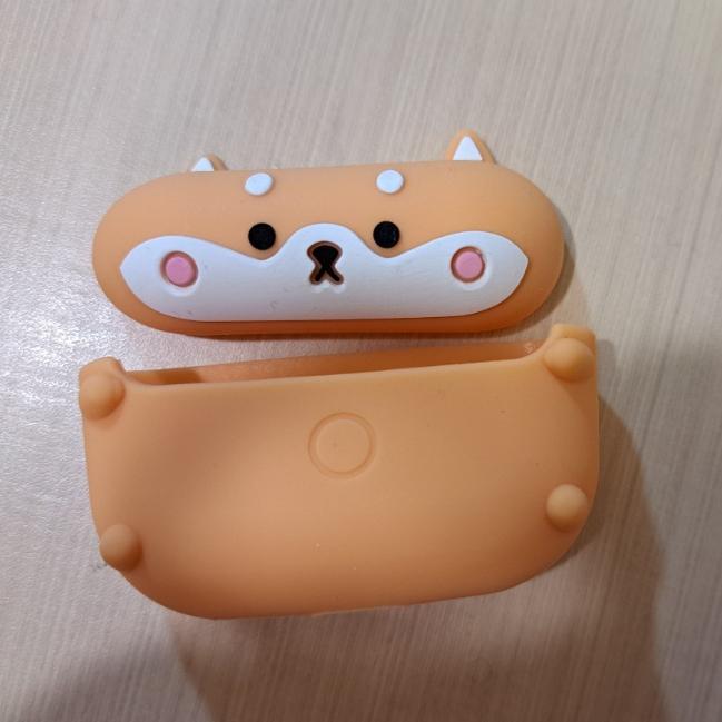 趴趴 柴犬 造型 AirPods pro 蘋果 矽膠保護套 軟殼-細節圖3