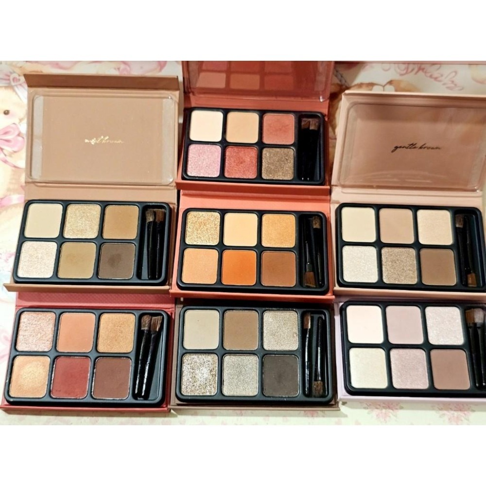 【heme】6色眼影盤 眼影 漠灰 揉茶 寧紫 濃澄 赤梨 甜莓 霧棕 近全新-細節圖2