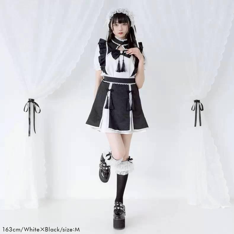 【夢展望】中華風 黑白色 地雷系 量產型 漢服 漢元素 日系 亞文化 lolita 軟妹 少女 萬聖節 中國風-細節圖6