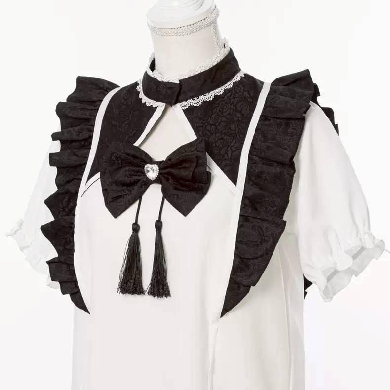 【夢展望】中華風 黑白色 地雷系 量產型 漢服 漢元素 日系 亞文化 lolita 軟妹 少女 萬聖節 中國風-細節圖8