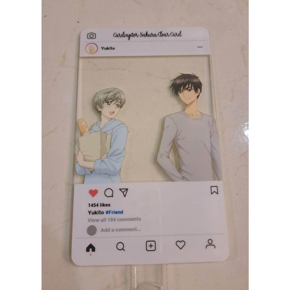 庫洛魔法使 ig打卡壓克力拍照吊飾 桃矢 雪兔 展覽周邊-細節圖2