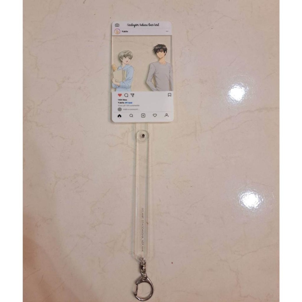 庫洛魔法使 ig打卡壓克力拍照吊飾 桃矢 雪兔 展覽周邊-細節圖3