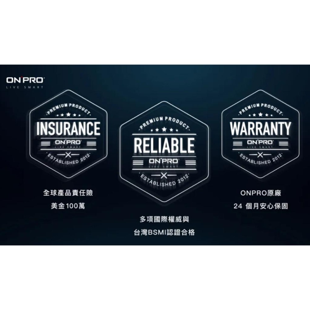 PD60W 急速快充 ONPRO UC 3孔 急速USB充電器 PD快充頭 平板 筆電 switch充電 二手-細節圖6