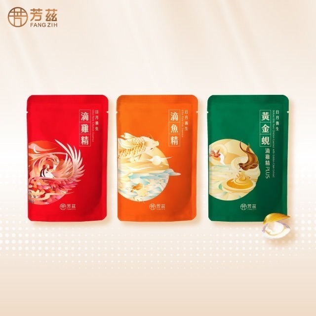 【芳茲】頂級饗宴-滴雞精+滴魚精+黃金蜆滴雞精(常溫) 隨身組-1+1+1包/盒-細節圖2