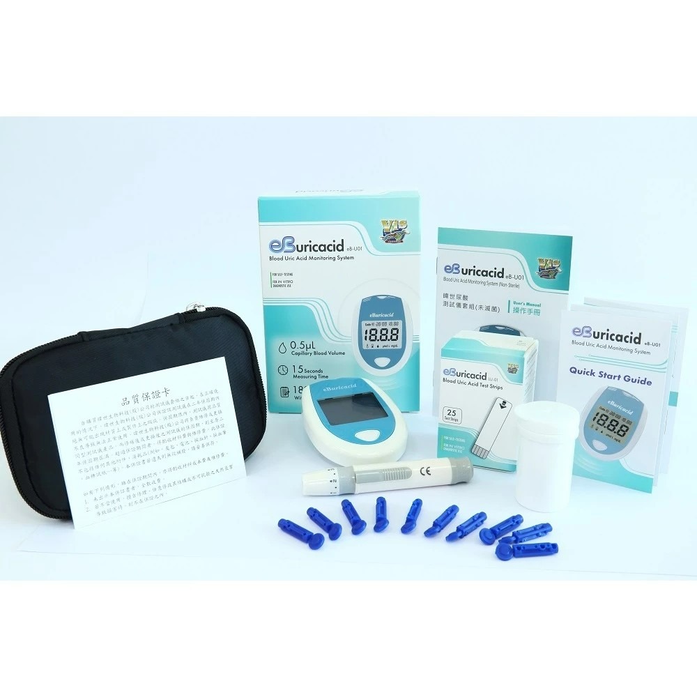【滿千免運】eBmonitor醫必 eBuricacid尿酸測試儀套組 1組【禾宜藥局】-細節圖2