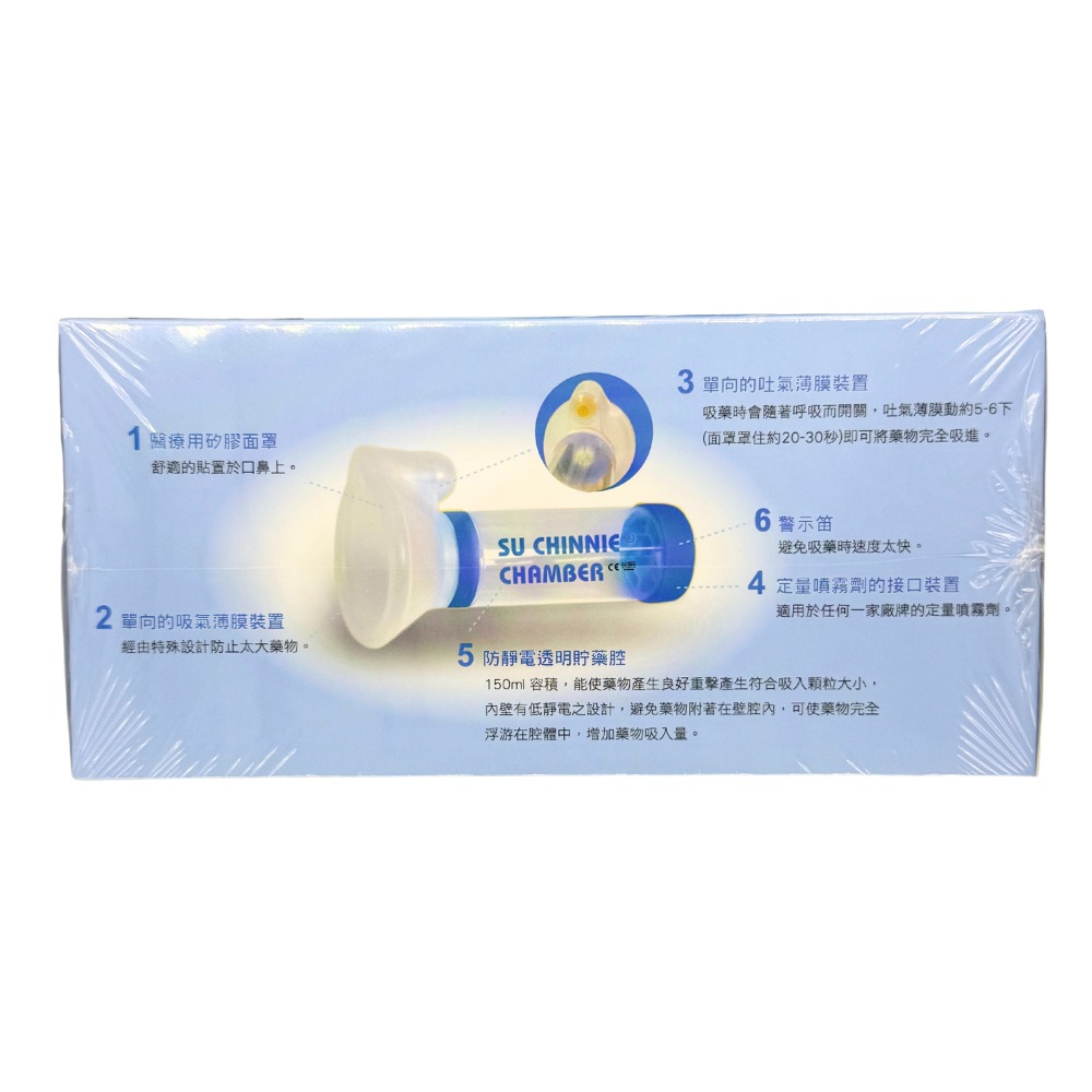 舒喘寧 吸藥輔助器 成人/兒童用【禾宜藥局】-細節圖3