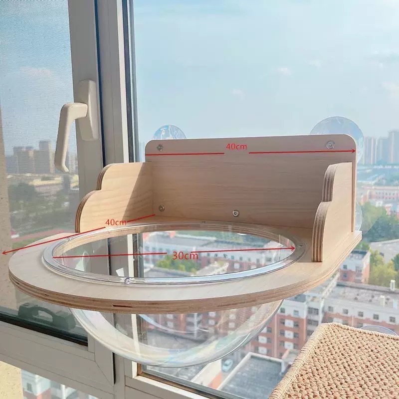 貓跳台 窗戶型太空艙、貓頭窩 吸盤式吊床-細節圖2