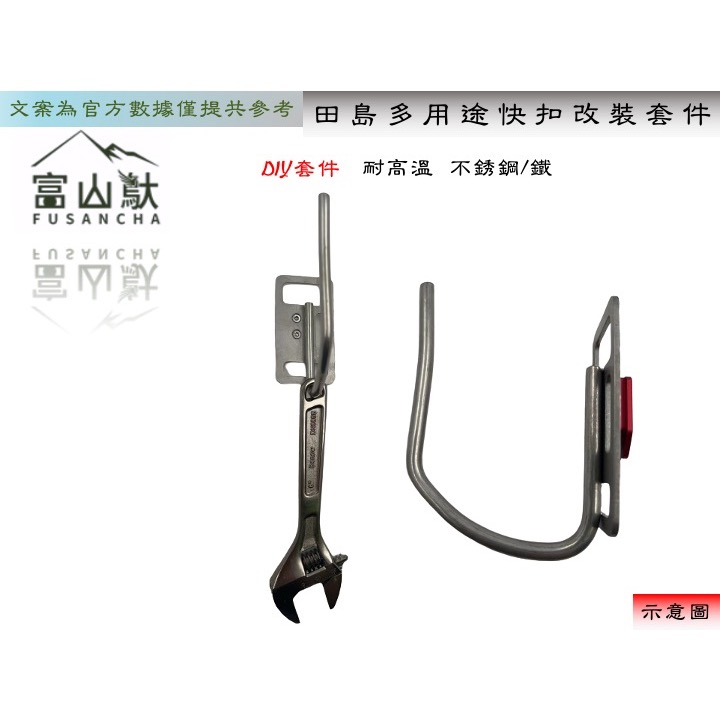 田島改裝配件 起子吊鉤快扣 起子頭 膠帶快扣 改裝面板 槌架快掛 快勾 安全扣 安全快扣 腰帶扣-細節圖5