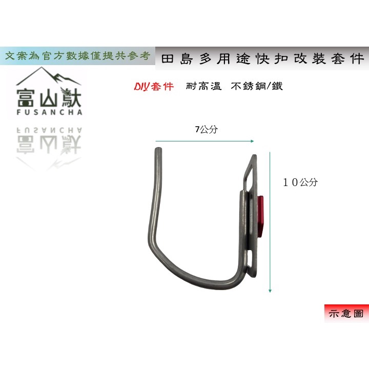 田島改裝配件 起子吊鉤快扣 起子頭 膠帶快扣 改裝面板 槌架快掛 快勾 安全扣 安全快扣 腰帶扣-規格圖5