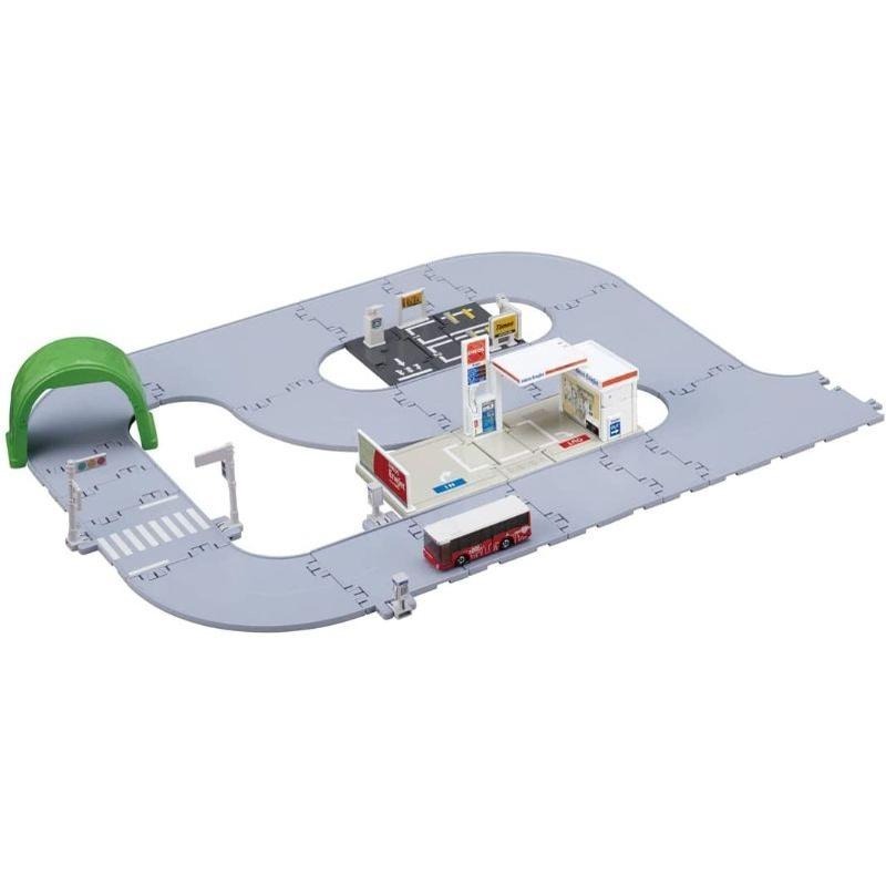 🎉現貨🎉可刷卡❤takara tomy 2022 新城鎮道路組日本版 附一台紅色巴士-細節圖2