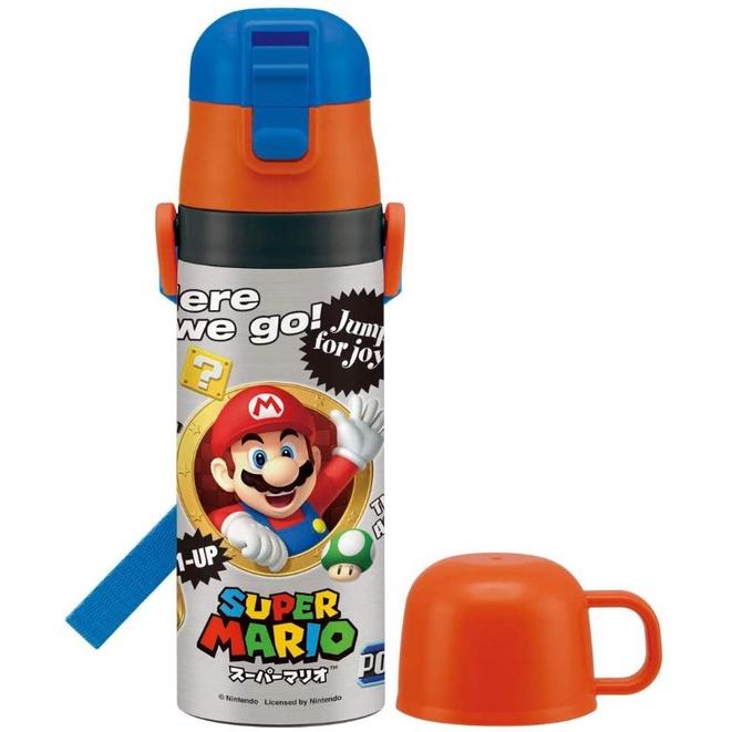 🎉現貨🎉skater 不鏽鋼直飲式 瑪莉歐水壺  580ml 瑪麗歐二用水壺430ml-細節圖2