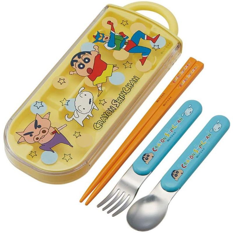 🎉現貨🎉超特價skater 新幹線機器人餐具 tomica餐具 米奇餐具 蠟筆小新餐具三件組-細節圖3