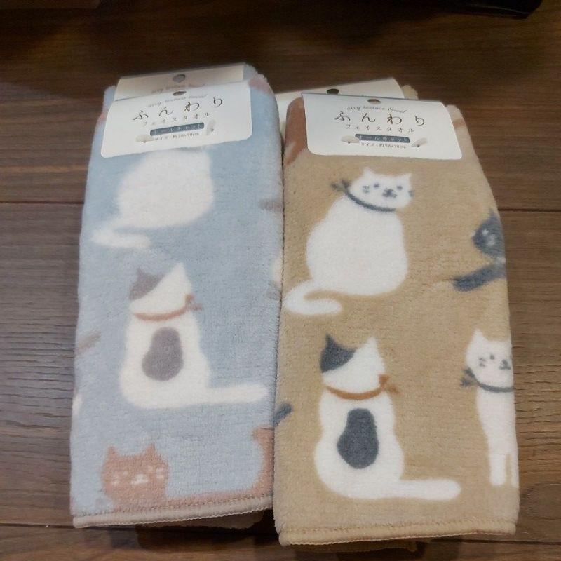 🎉現貨🎉日本帶回超柔軟毛巾 安撫巾 米奇毛巾 三眼怪毛巾 可愛貓咪毛巾 可愛小熊毛巾-細節圖2