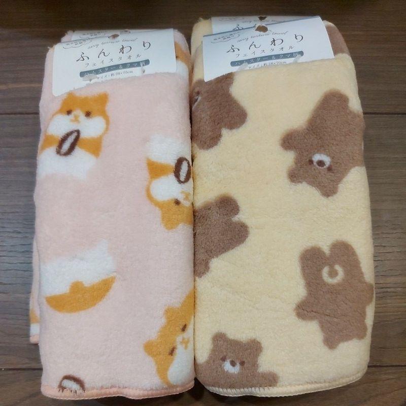 🎉現貨🎉日本帶回超柔軟毛巾 安撫巾 米奇毛巾 三眼怪毛巾 可愛貓咪毛巾 可愛小熊毛巾-細節圖3