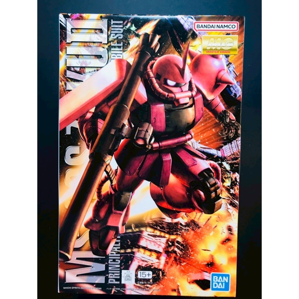 =宅家王=【通販品】萬代藍標 MG 薩克II[指揮官型]{夏亞座機}(2.0版) MS-06S 5061581 組裝模型-細節圖2