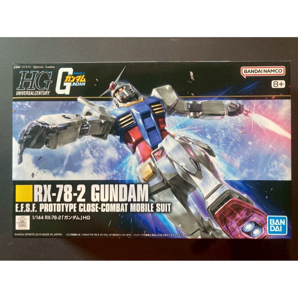 =宅家王=【通販品】萬代藍標 HGUC 初代鋼彈(新生版) RX-78-2 5057403 1比144 模型 0079-細節圖2