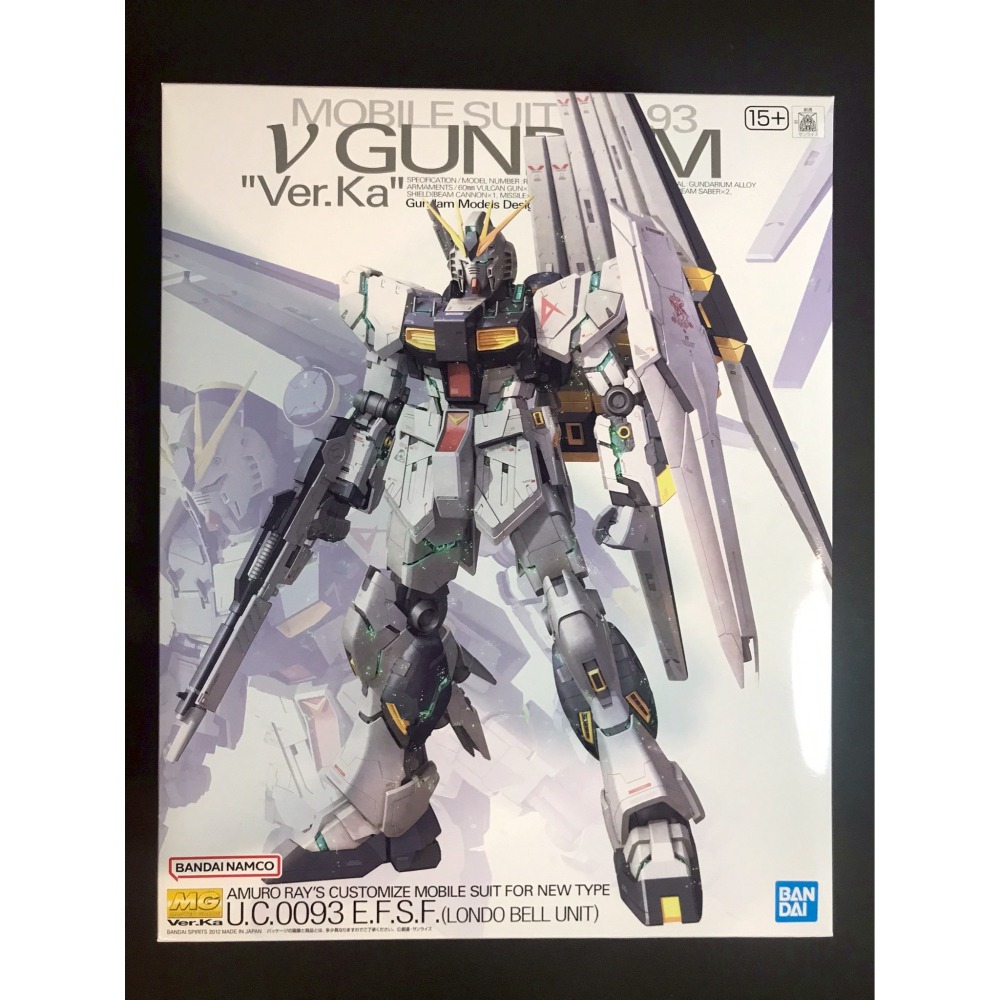 =宅家王=【通販品】萬代藍標 MG Ver.Ka ν鋼彈 RX-93 5055454 1比100 組裝模型 夏亞的逆襲-細節圖2