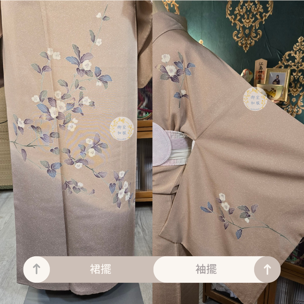 加賀友禪 訪問著丨家紋丨157cm-細節圖2