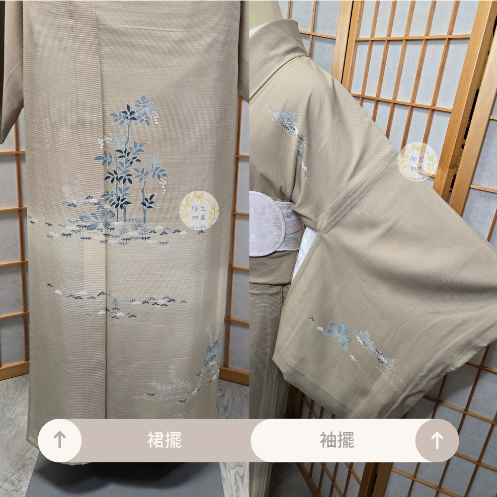 金彩花草 訪問著丨夏物丨163cm-細節圖3