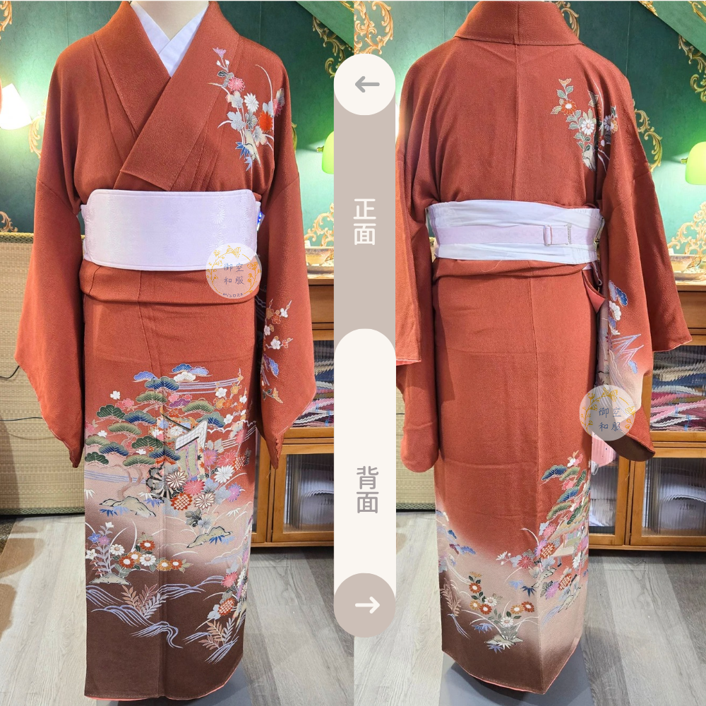 繁華駒刺繍 訪問著丨163.5cm-細節圖2