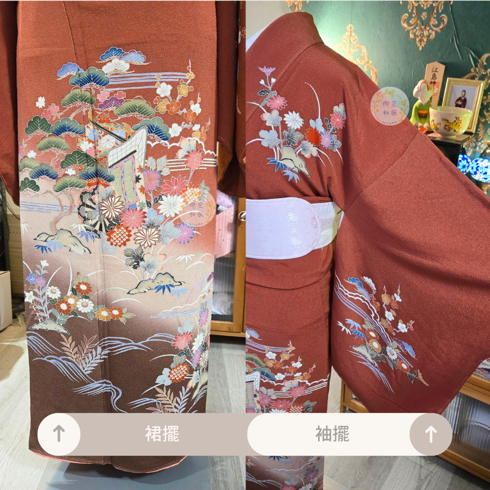 繁華駒刺繍 訪問著丨163.5cm-細節圖3