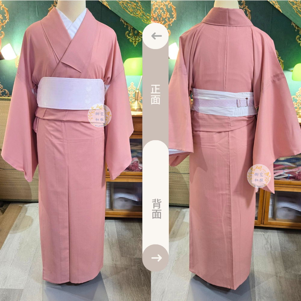 【實體店限定款】紅梅色 色無地丨夏物丨可水洗丨162.5cm-細節圖2