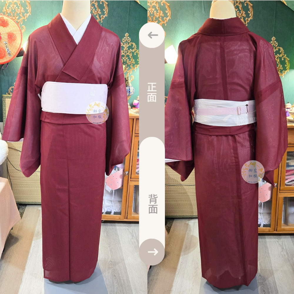 葡萄色 色無地丨夏物丨可水洗丨163.5cm-細節圖2