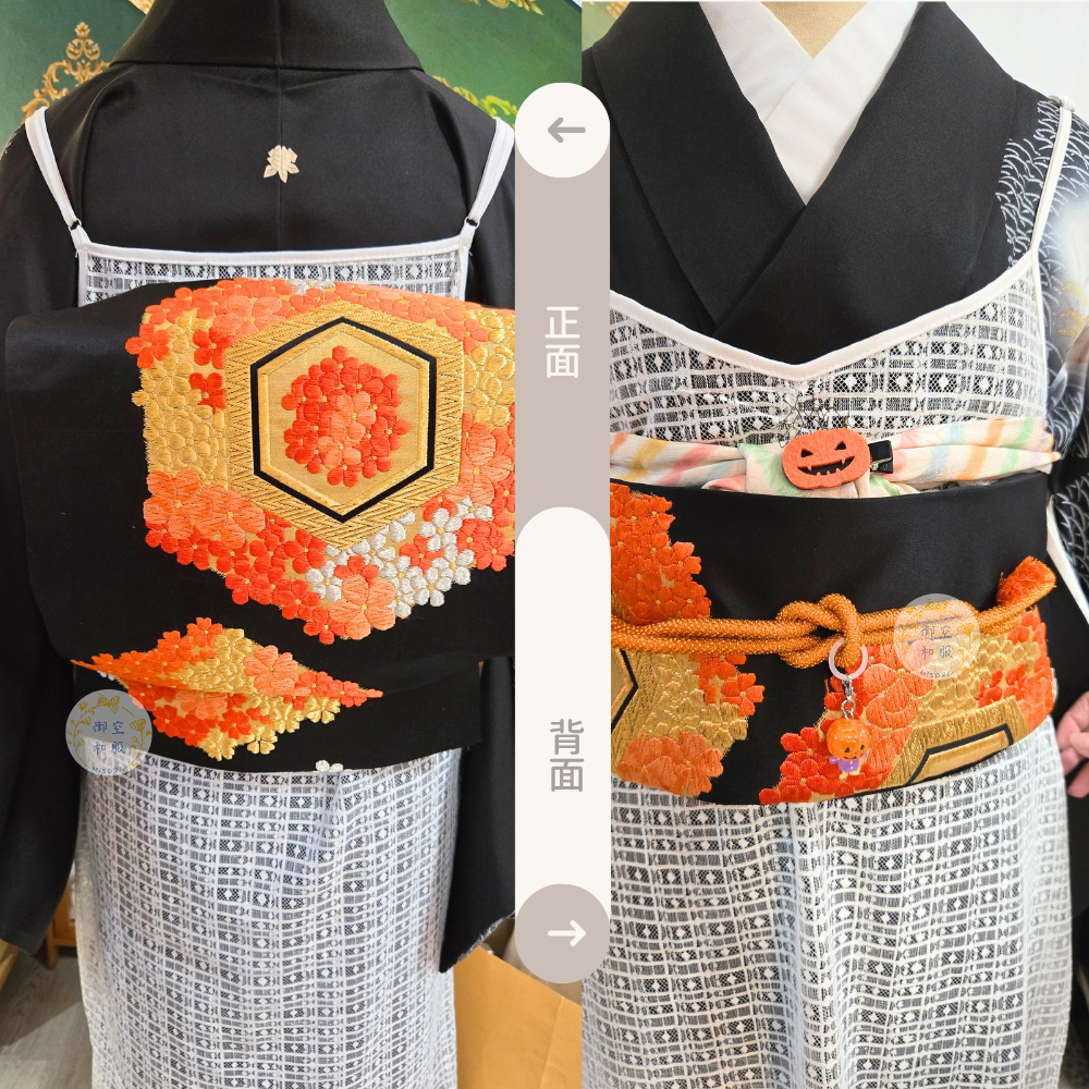 絨布龜甲櫻 袋帶-細節圖2