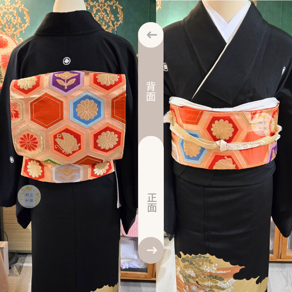 家紋龜甲 袋帶-細節圖2