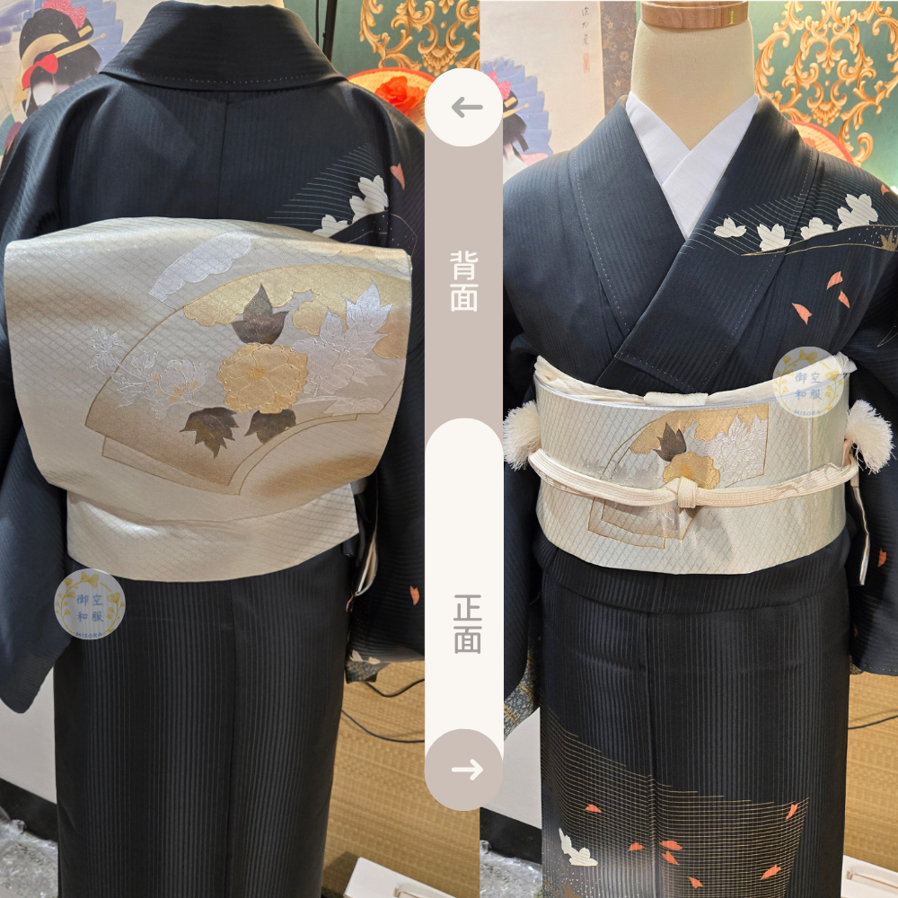 辰云扇花 袋帶｜作家物-細節圖2