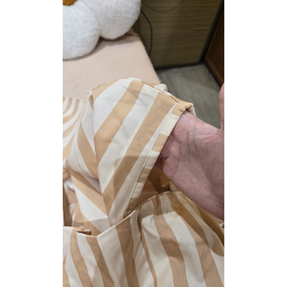 拿鐵條紋割烹着-細節圖6