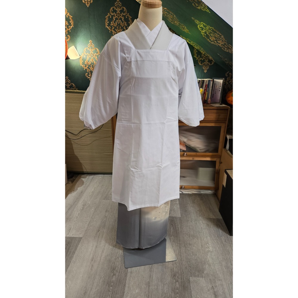 純白割烹着100cm｜日常搭配-細節圖2