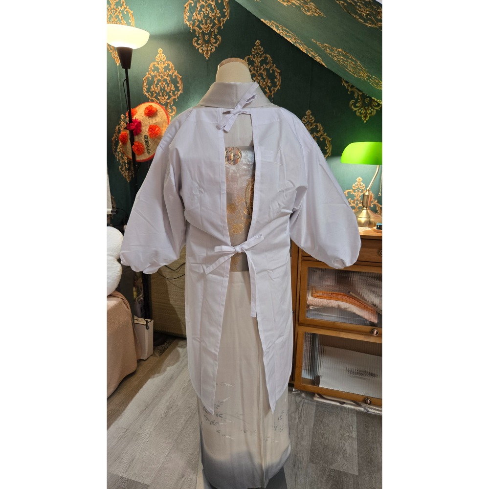 純白割烹着100cm｜日常搭配-細節圖4