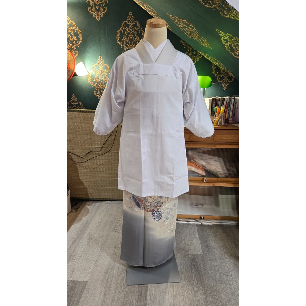 純白割烹着85cm｜日常和服都好搭-細節圖2