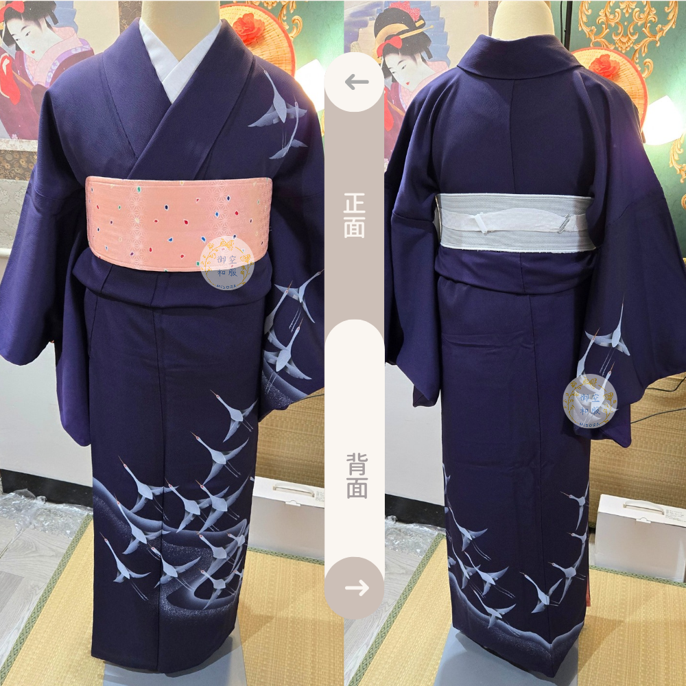 群鶴訪問着｜160.5cm-細節圖2