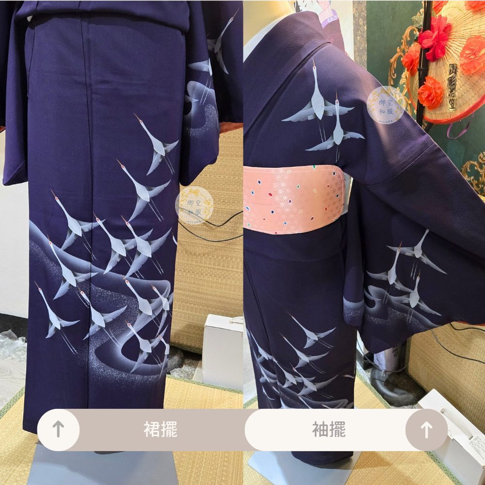 群鶴訪問着｜160.5cm-細節圖3