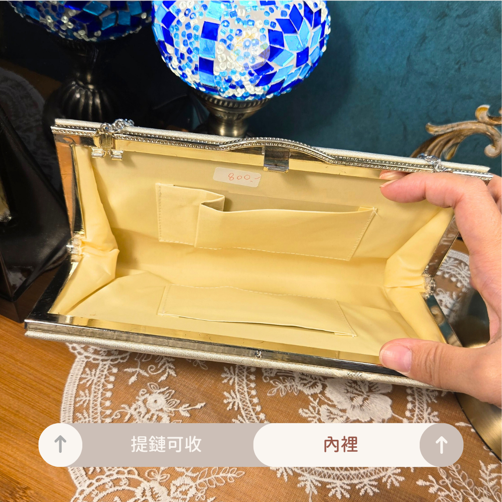 花草布面手拿包｜和服包包-細節圖2