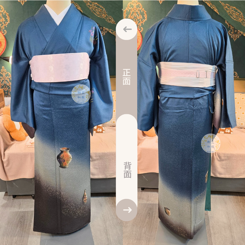 茶碗.花器 訪問着｜165.5cm-細節圖2